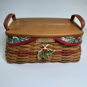 Longaberger Christmas Collection 2002 Edition Traditions Basket Combo VTG